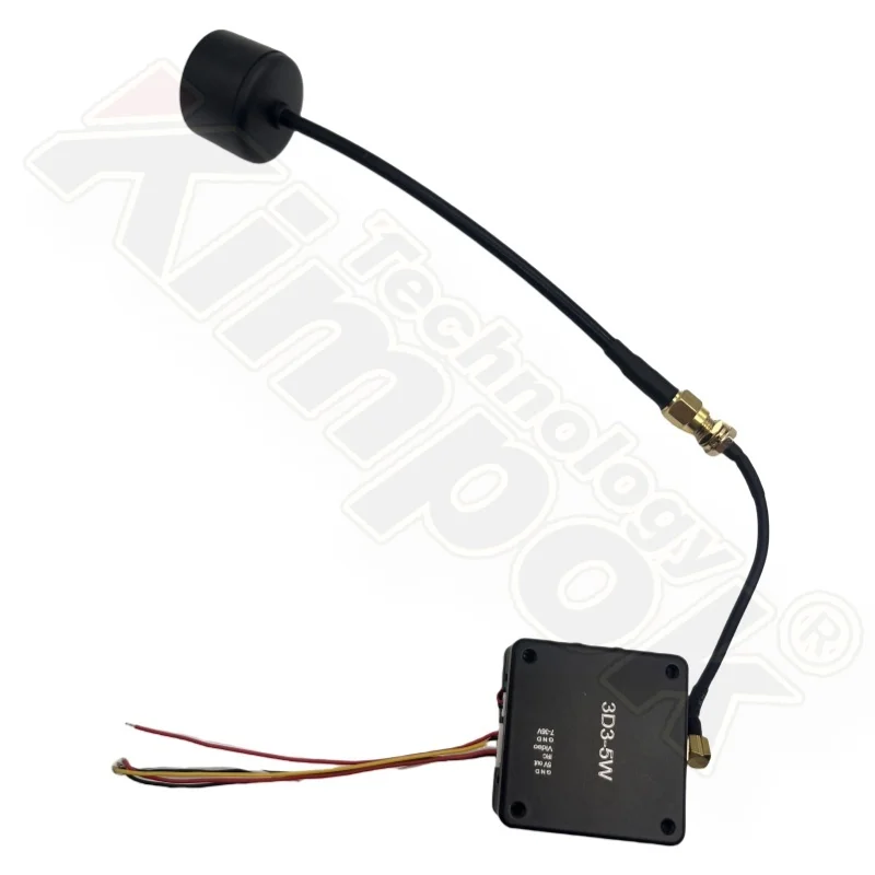 3.3G 5W Wireless Video Transmitter 10-20km FPV Video Sender 16 Channels UAV VTX Drone Parts