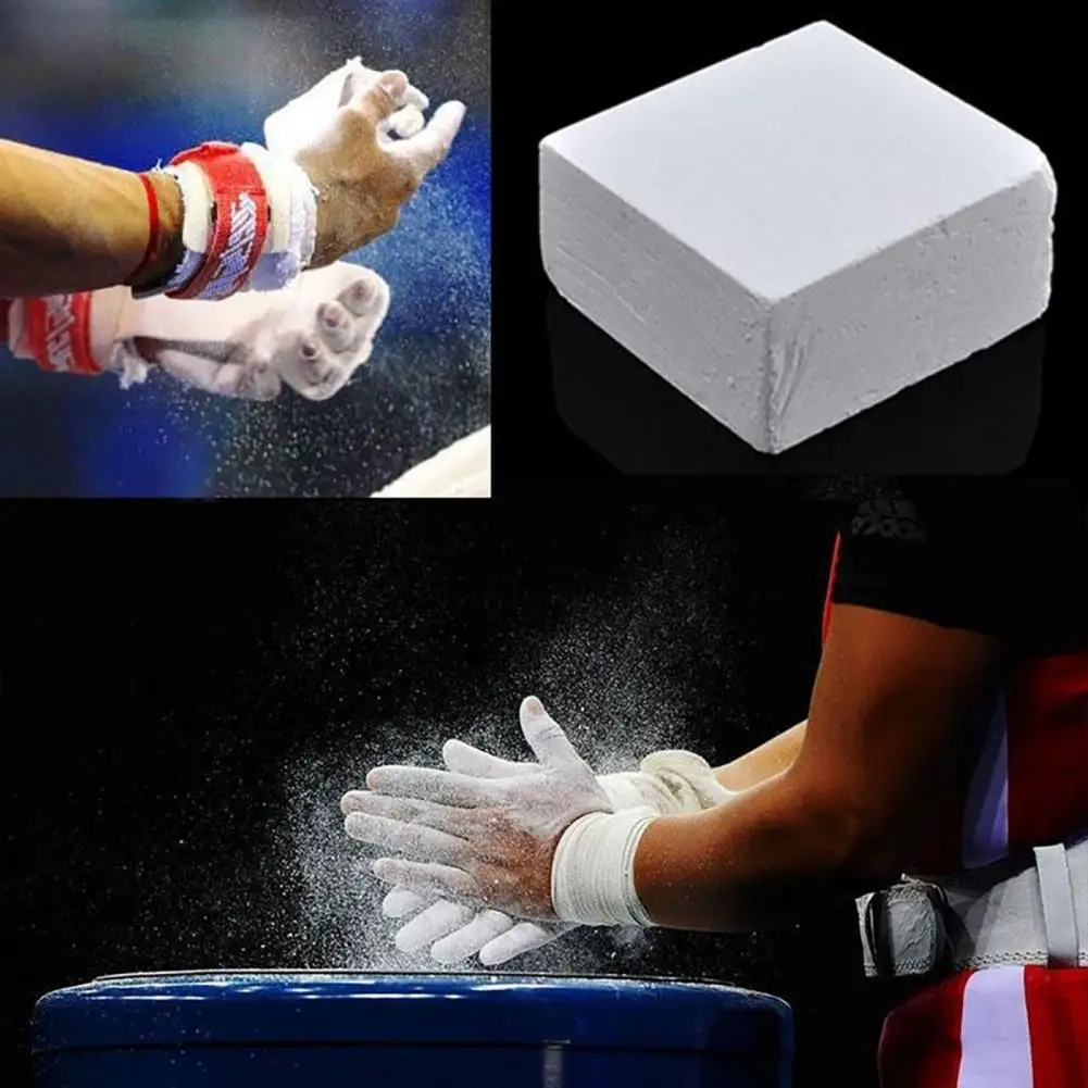 Anti-Slip Gymnastic Powder Weight Lifting Climbing Magnesium Carbonate Chalk Block Anti-skid Rhythmic Sport Barbell Dumbbells