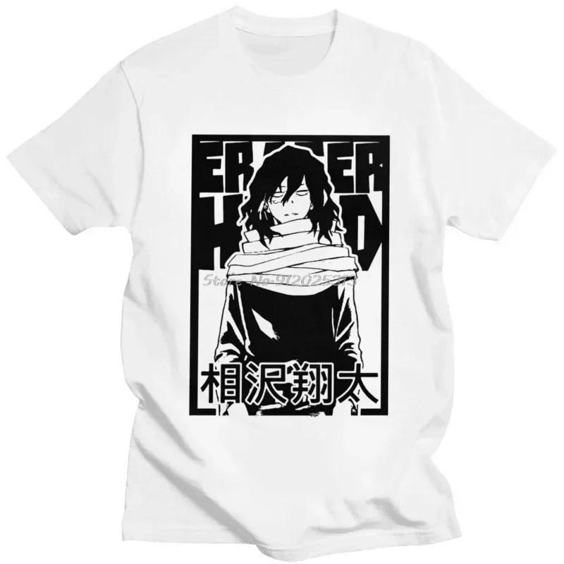 

Boku No Hero Academia T Shirt Short Sleeve Cotton Tshirt Printed Aizawa Shota Tee Tops Apparel Gift Mens Manga Anime T-shirt