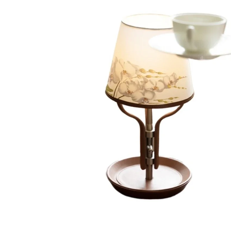 

Italian gold brown leather touch porch light bedroom decorative light