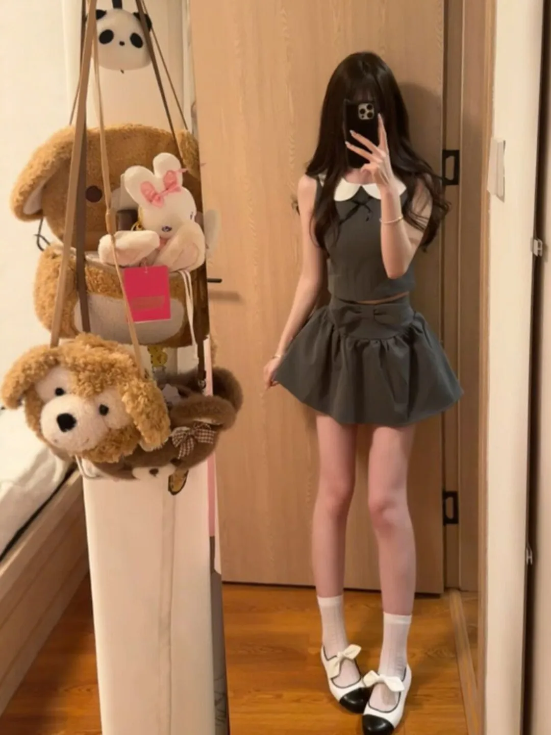 

Уникальный комплект в корейском стиле: топ-халтер и юбка, маленький размер, летний модный повседневный костюм из двух предметов с короткой юбкой на средней талии для женщин