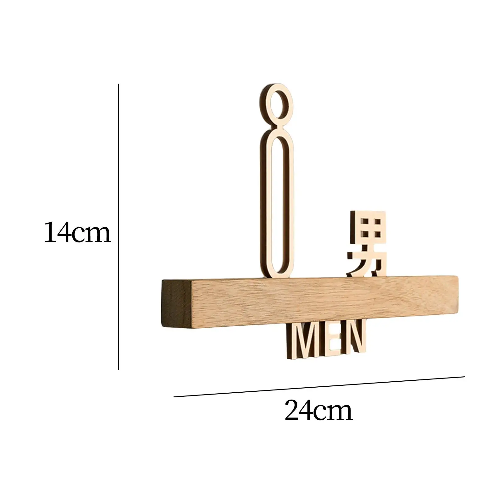 Men Toilet Sign Male Washroom Plaque Restroom Identification Sign for Shopping Centers,coffee Shops Accessory Elegant