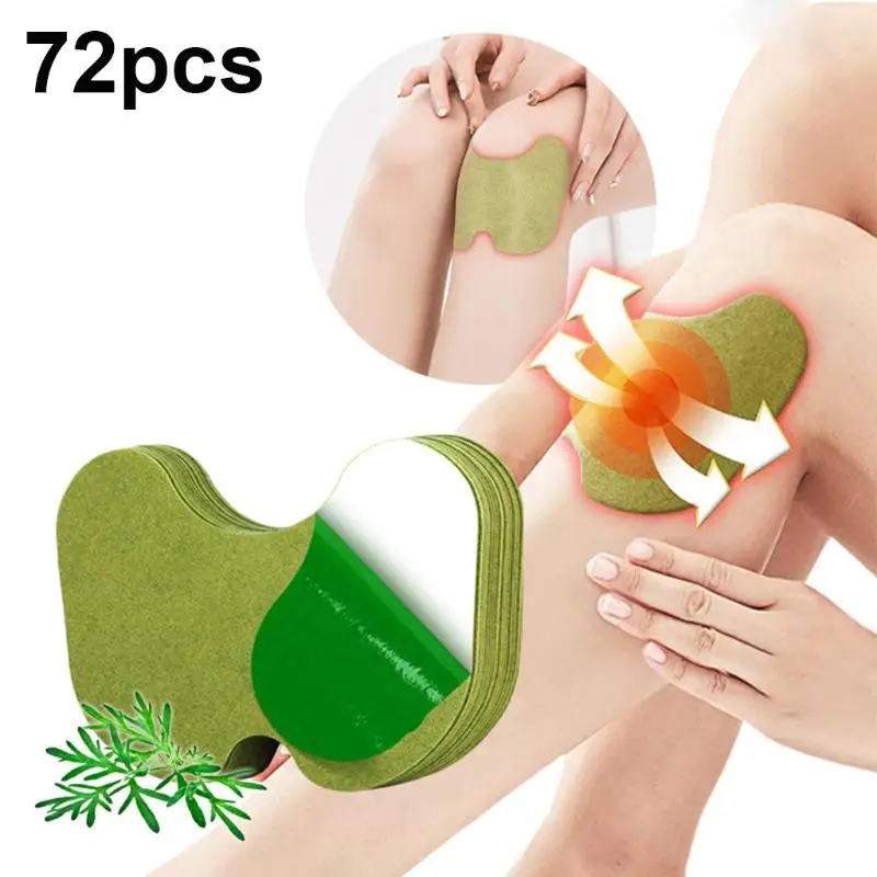 72Pcs Long Lasting Knee Acupuncture Heat Patch Self Heating Pad for Fitness Training Joint Soreness Relief Home Use