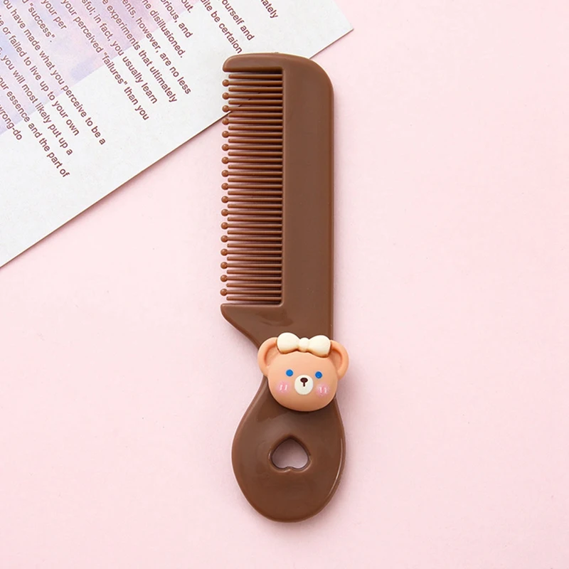 Cute Kids Hairdressing Comb Anti-static Pointed Tail Comb for Girls Whale Dinosaur Giraffe Hair Cmb Kids