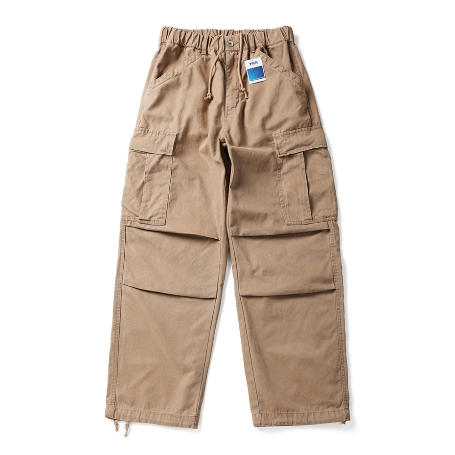 Men Camouflage Joggers Pants Cotton Casual Cargo Pant Men Streetwear Wide Leg Function Paratrooper Pants Cityboy Baggy Trouser