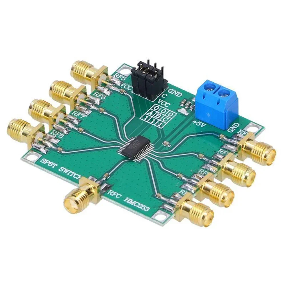 Imagem -04 - Módulo de Interruptor Hmc253 rf Aberto Interruptor rf Sma Dc2.5 Ghz 3v5v Fonte de Alimentação 50x50 mm Tamanho Pvb 1.0 db Módulo de Antena