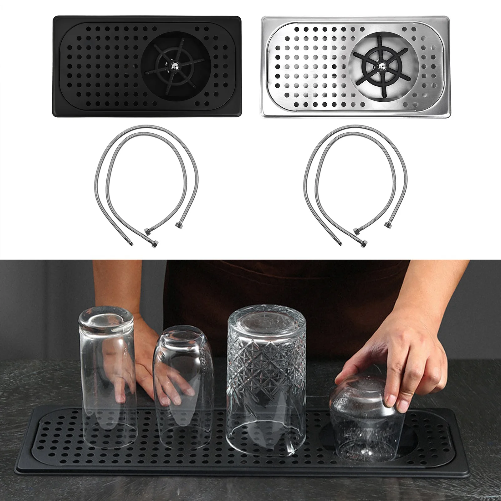 

Automatic Cup Washer Fast Flushing G1/2 Stainless Steel Pitcher Rinser for Hotel Cafe Home Glass Cleaning Rinser Pitcher Rinser