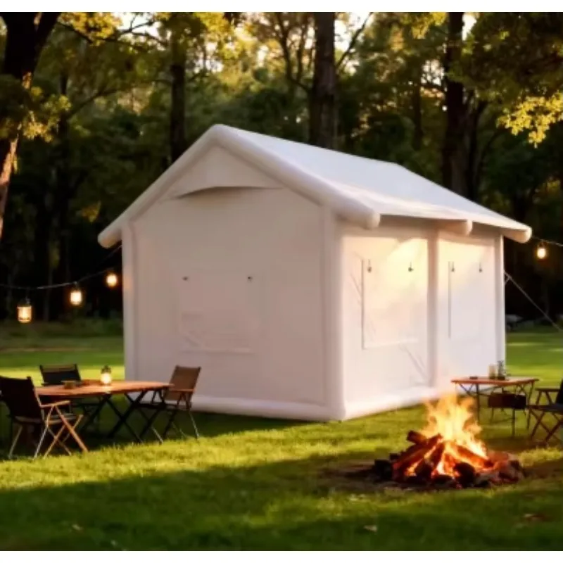 2026 Custom Large PVC Inflatable Four-Season Camping Tent Waterproof Portable Outdoor Air House for Luxury Multi-Person