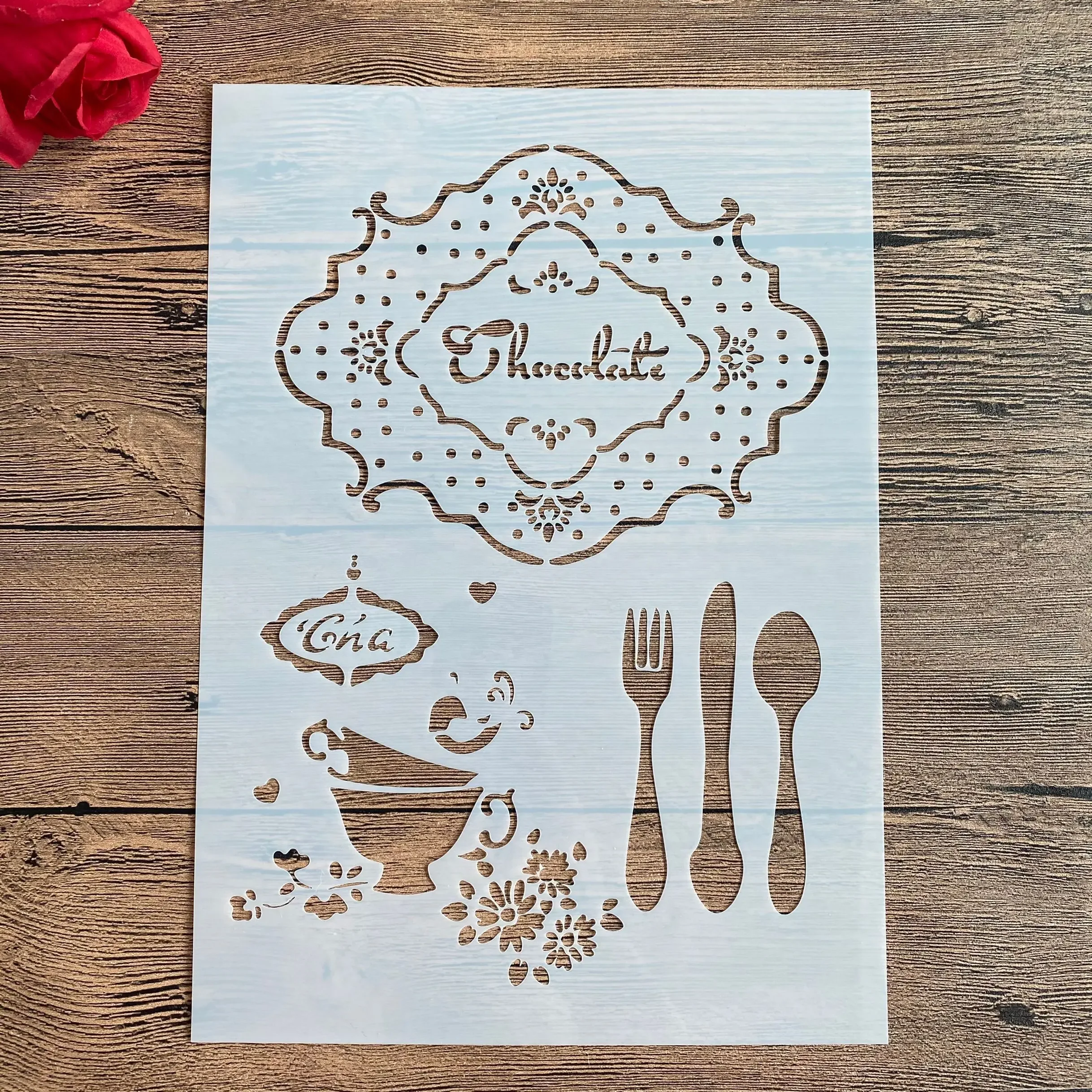A4 Letter DIY Stencils for Wall Painting