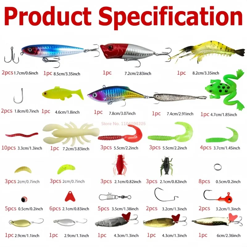 Vendita calda Natale Attrezzi da pesca Scatola cieca 24 giorni Richiamo di pesca Calendario per il conto alla rovescia di Natale Attrezzatura da pesca Regali per pescatori/famiglie