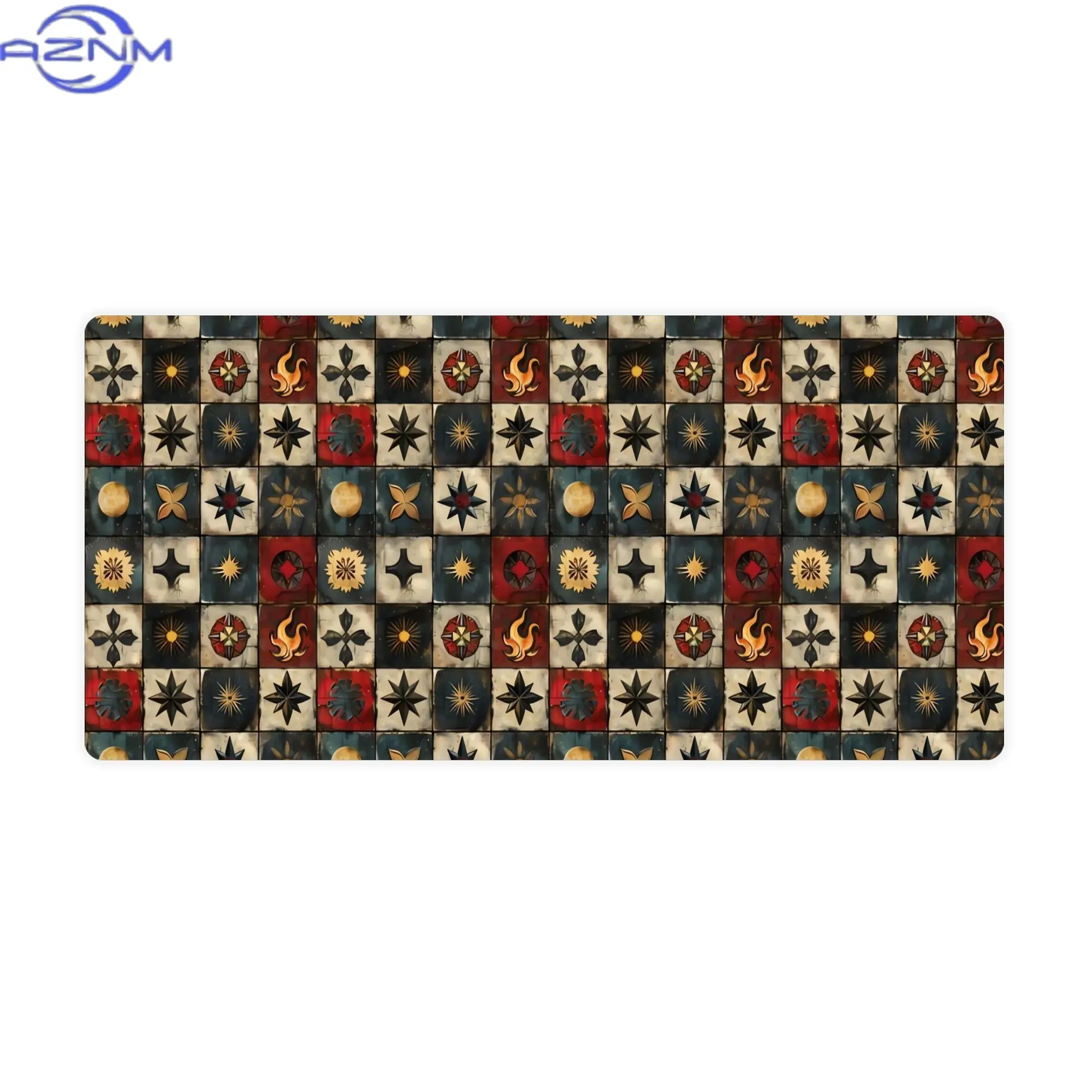 MEDIEVAL ELEMENTS PATTERN Aesthetic Desk Mat for Writers or Bloggers Create a Cozy and Inspiring Writing Nook