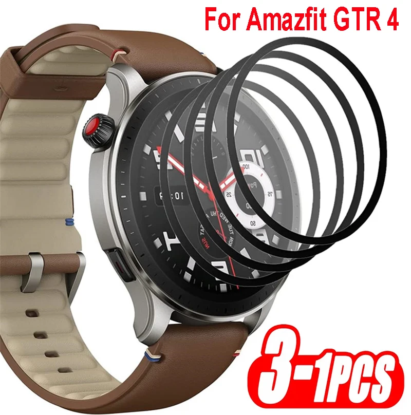 1-3PCS Protective Films For Amazfit GTR 4 Screen Protector 3D Curved Anti-Scratch Cover For Huami Amazfit GTR 4 Film Accessories