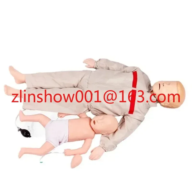 

Advanced neonatal and pediatric cardiopulmonary resuscitation simulation of human infant infarction