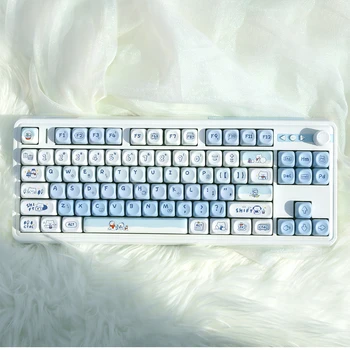 기계식 키보드 게임용 ZUOYA MOA 프로파일 개성 키캡, PBT MX 스위치 키캡, 맞춤형 GMK67 87