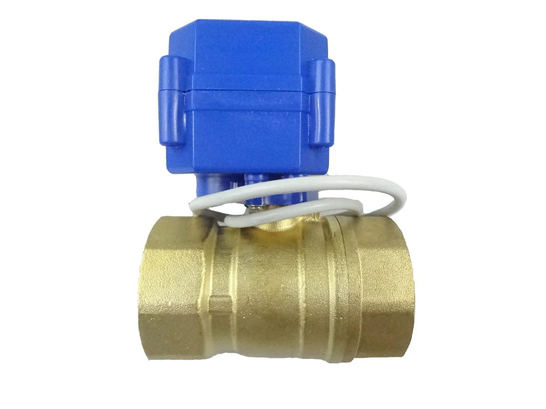 motorized valve, brass, 2way, DN32, 12V, CR01