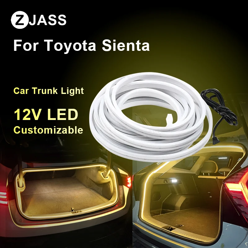 Flexible LED Strip Car Trunk Light For Toyota Sienta Modified Ambient Lighting Customizable Atmosphere Light