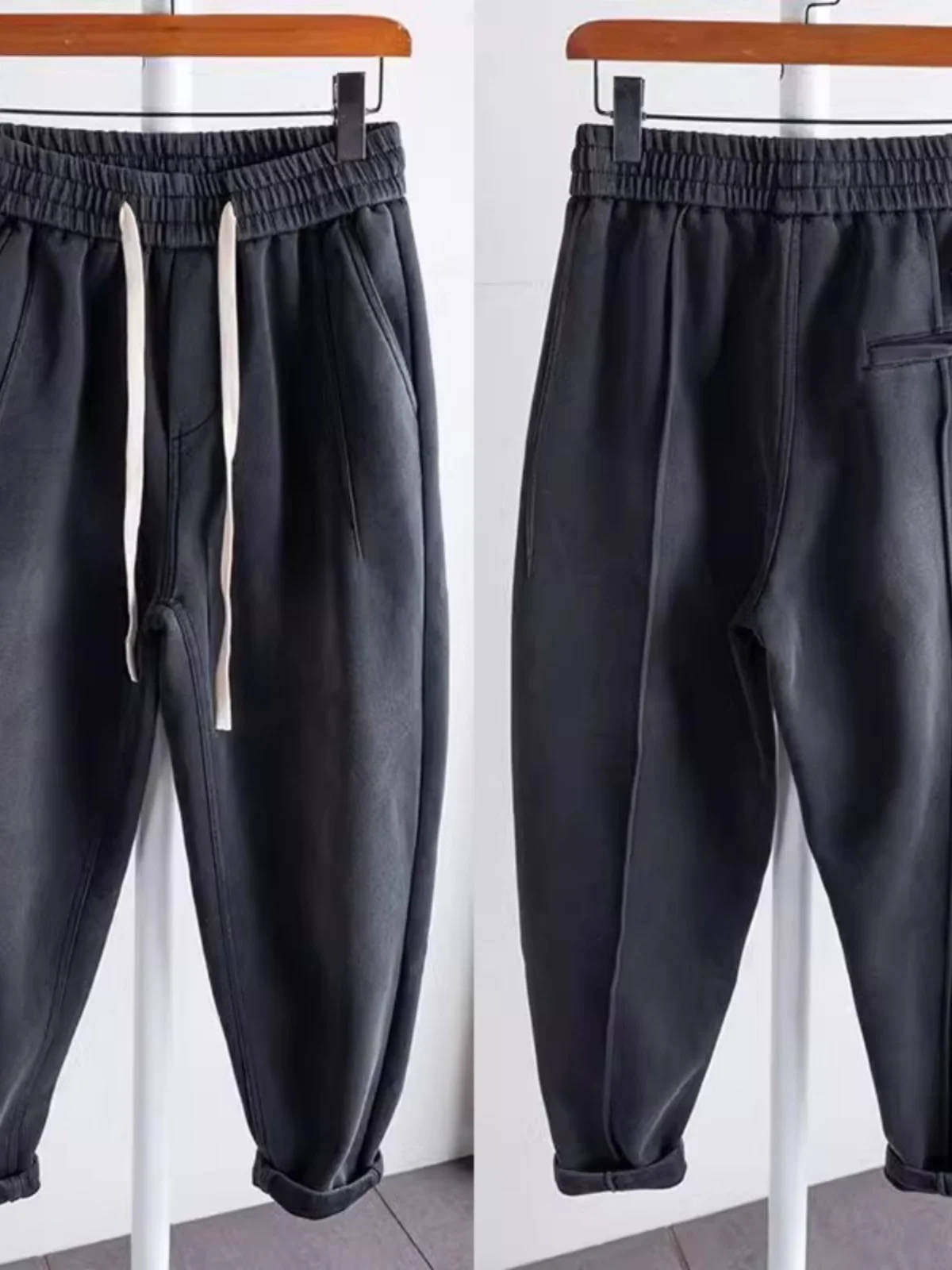 

Extra Large 300 Pou American High Street Casual Pants Men's Autumn Winter Thiened Loose Sports Harlan Hoodie Pants