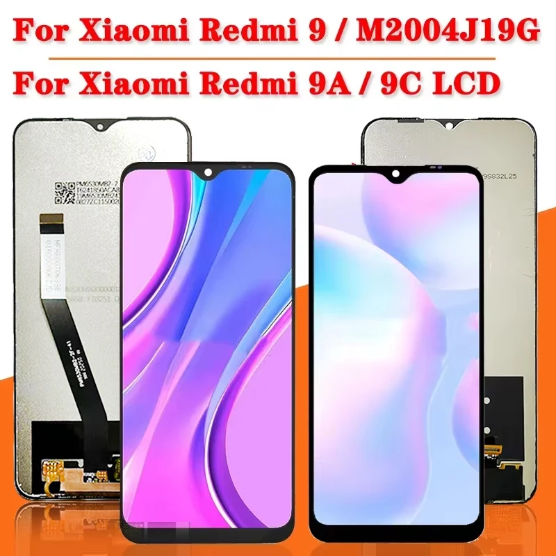 Lcd de alta qualidade para xiaomi redmi 9 9a 9c lcd com display quadro e montagem da tela toque para redmi 9 m2004j19ag m2004j19c lcd