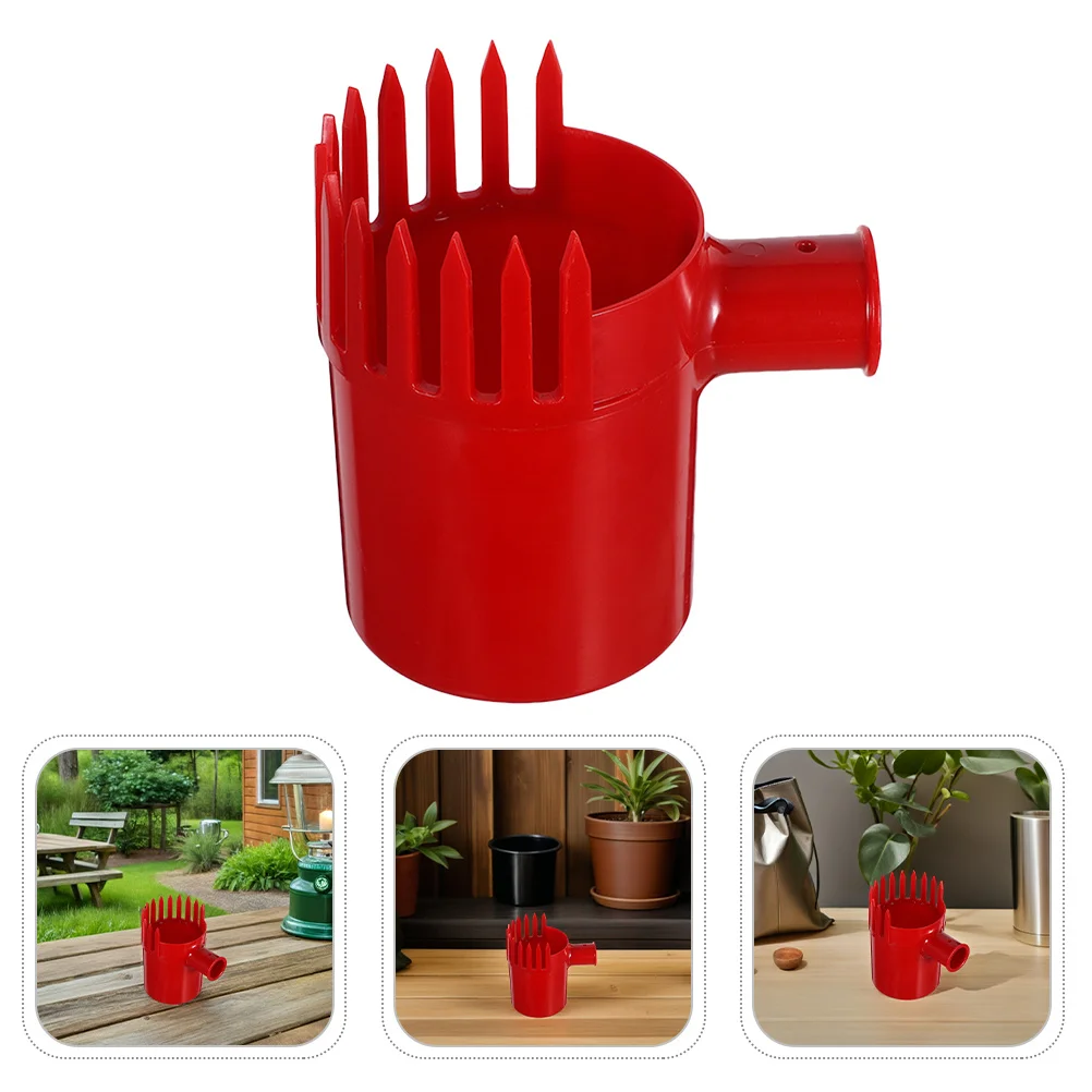 

Plastic Blueberry Picker Fruit Collector Red Non-Slip Handle Lightweight Berry Scoop Gardening Outdoor Fruit Picking Tool