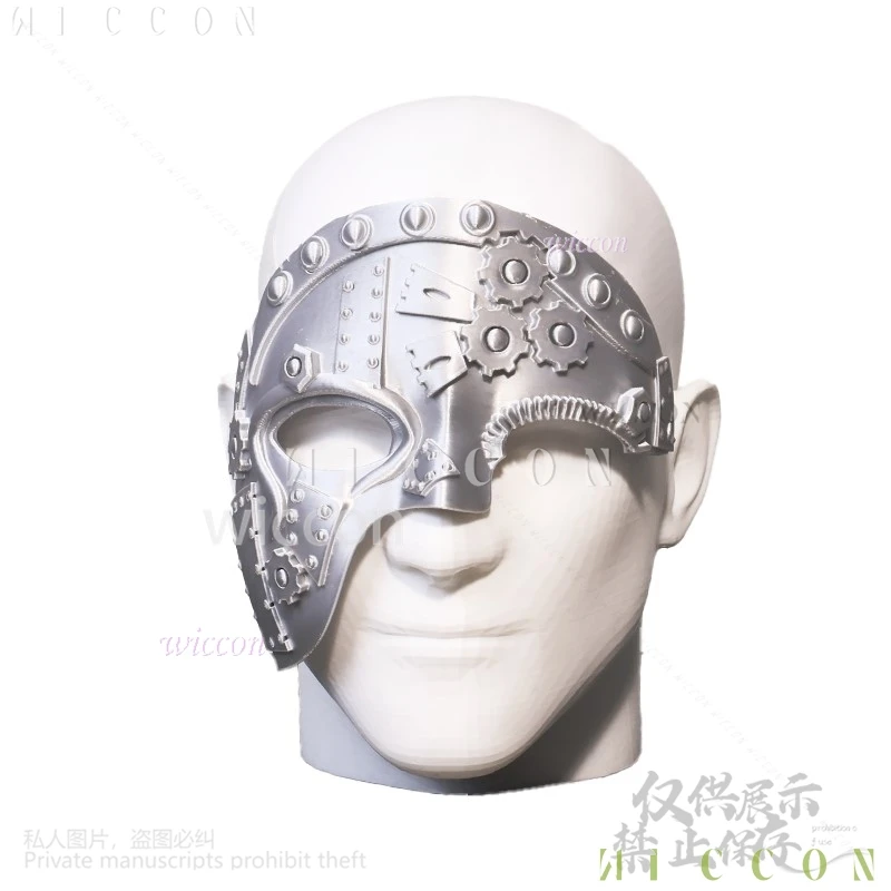 アニメ Cos メカニカルギア 3D ポリ乳酸小道具マスクアニメホラーコスプレ衣装スチームパンクパンク仮装スーツハーフフェイス