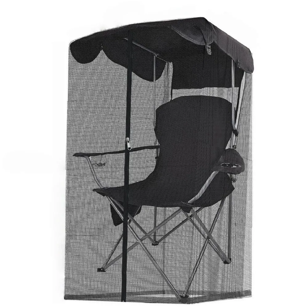 Zipper Opening Chair Use Mosquito Net Foldable Design Compact Size Insect Shield Net Easy To Install Travel Mesh Tent Fishing