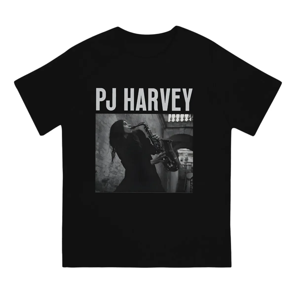 Vintage Polly Jean Harvey Signature Album T-Shirts Men Round Neck 100% Cotton T Shirt PJ Harvey Short Sleeve Tee Shirt Clothes