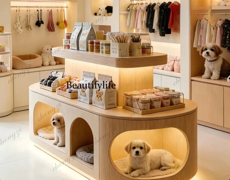 Pet Shop Arc Zhongdao Platform Cat and Dog Food Display Table Arch Water Table Customization Showcase Booth