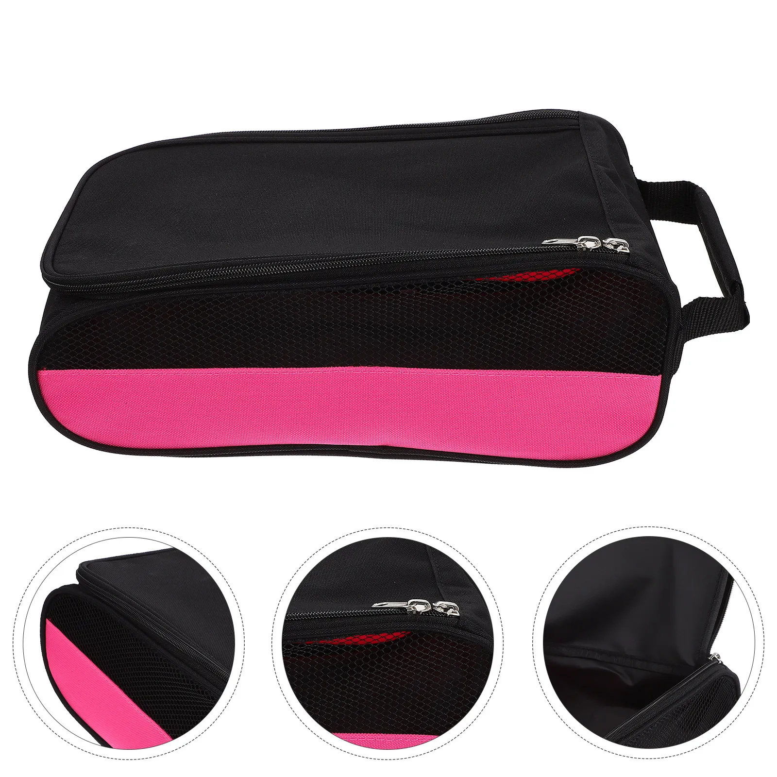 Zippered Golfing Shoes Bag Portable Breathable Golf Shoes Pouch for Men Outdoor Sports Cycling Football Tennis Basketball