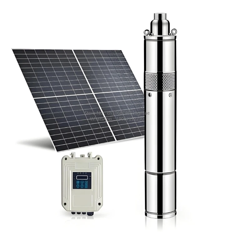 48V Complete Set Stainless Steel Submersible Deep Well Water Pump for Irrigation Agriculture Solar Powered Hydraulic Pump for