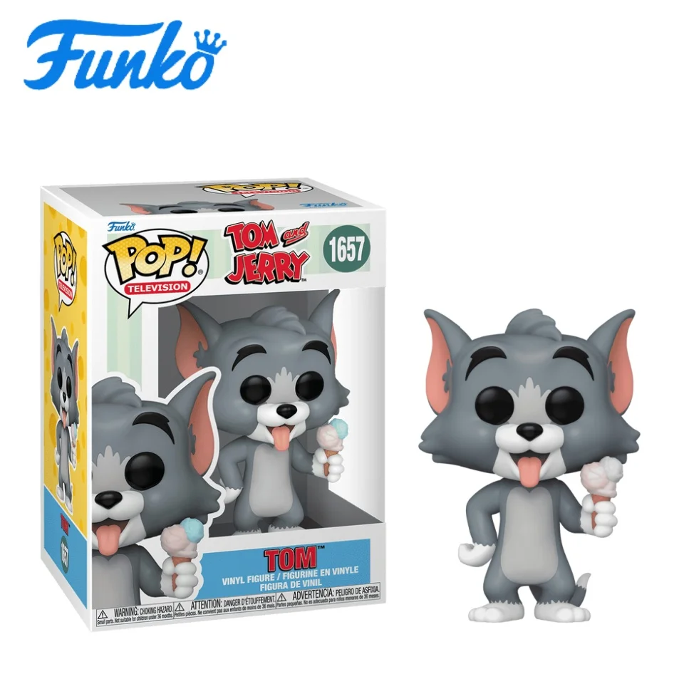 Figura Funko Pop de la animación de televisión: "Tom y Jerry" Temporada 3 - Tom - Regalo de Año Nuevo - Excelente regalo para amigos y familiares en Navidad, Año Nuevo y cumpleaños, Decoración de cultura pop, Regalo de cumpleaños, Coleccionable de cómics,