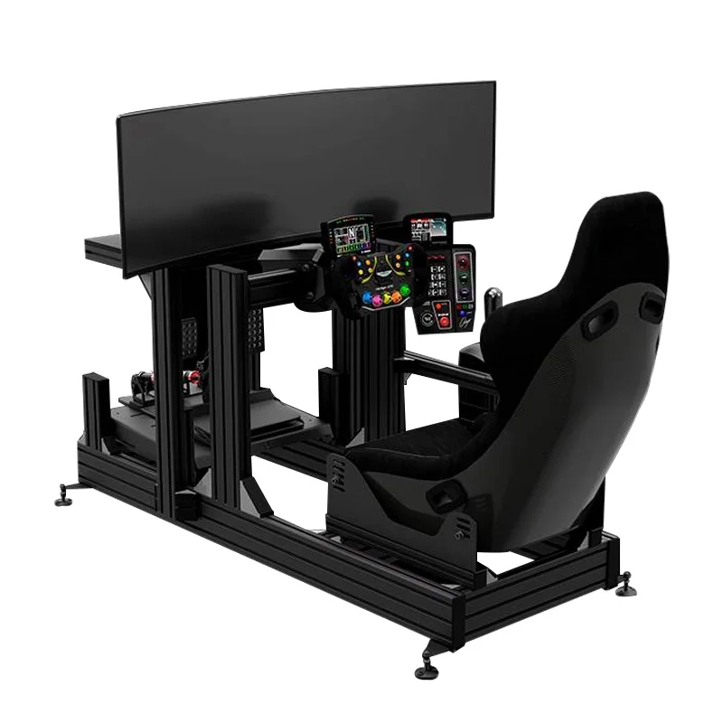 

Custom Game Sim Rig T Slot Aluminum Profile 40160 CNC Bracket Directly Drive Sim Racing Cockpit Chassis Kit Driving Simulator