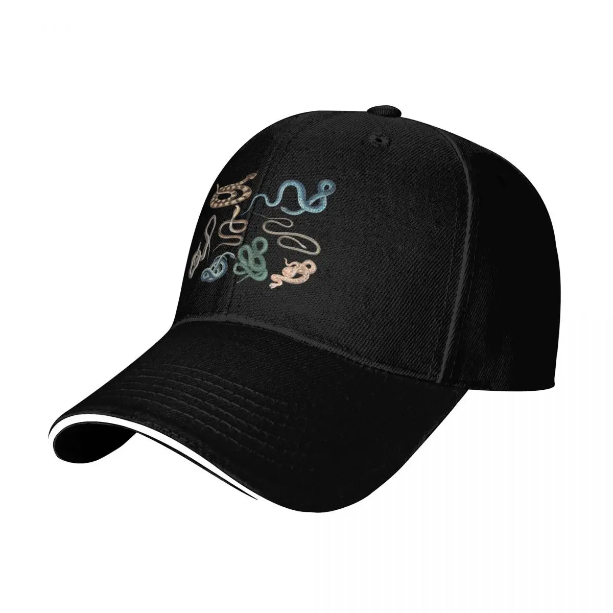 Group of coiled snakes Baseball Cap Summer Beach Travel Streetwear Hip Hop Trendy Vintage Retro Embroidered