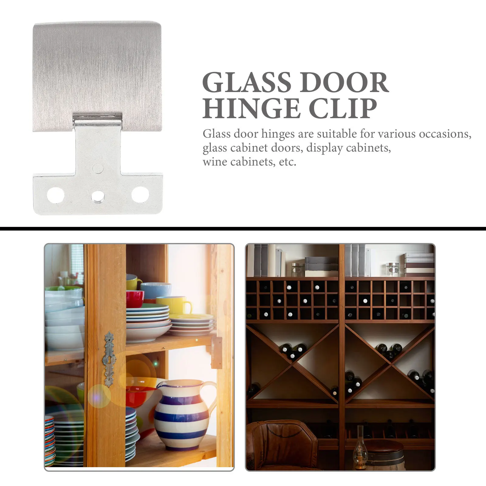 

2pcs Glass Door Hinge Clamp Zinc Alloy For Bathroom Bar Restaurant Cupboard Hinges Cabinet Hinge Clip Glass Shower Door Hinges