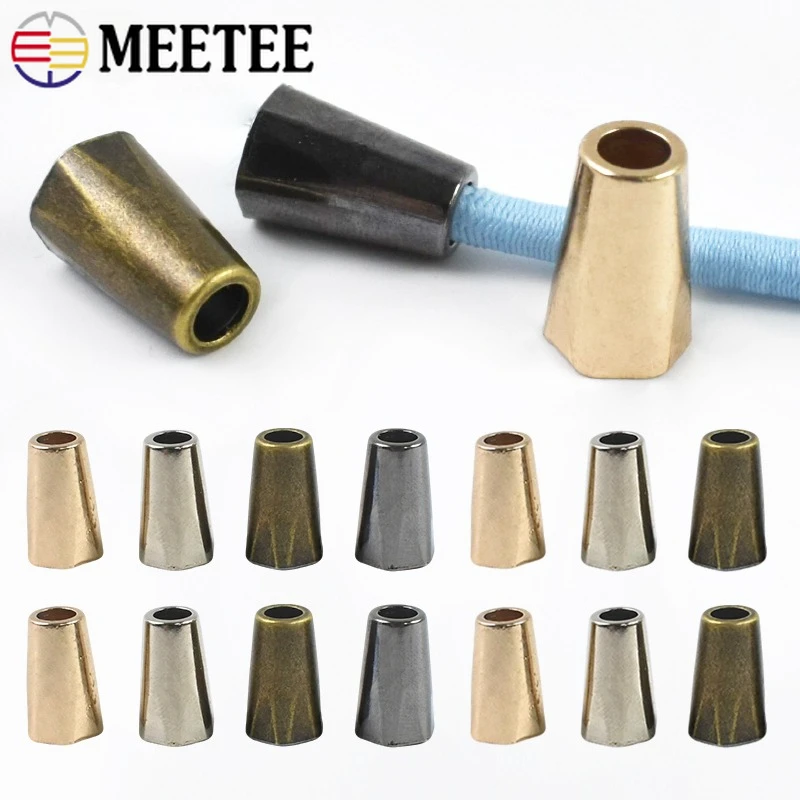 

50Pcs Metal Rope Lock Buckle Garment Stopper Backpack Hat Cord End Locks Pants Drawstring Buttons DIY Craft Hardware Accessories