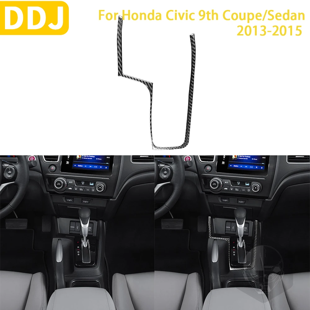 

Аксессуары для Honda Civic 9th Coupe/Sedan 2013 2014 2015, наклейка из углеродного волокна для украшения салона автомобиля