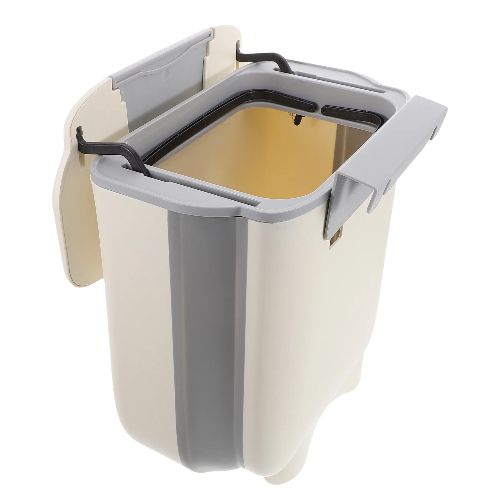 

Подвесной мусорный бак с крышкой, складной компактный для кухонного шкафа, ванной комнаты, спальни, органайзер под столешницей, настенное крепление для мусора