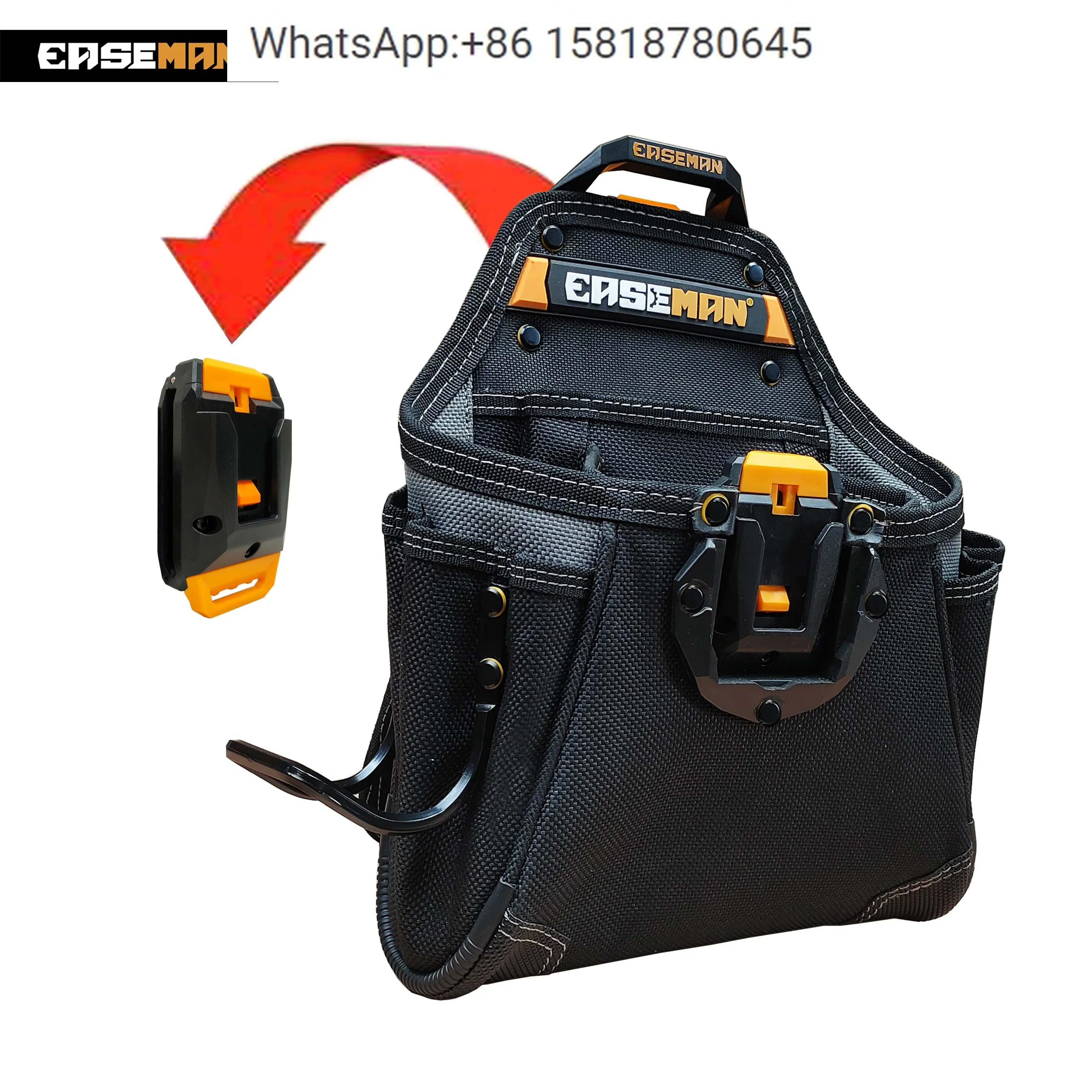 For EASEMAN quick hanging tool kit, detachable electric woodworking tool, waist bag, multifunctional repair, thickening