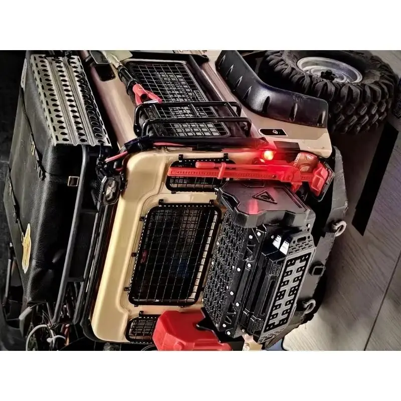 3D Printed Multi-Function Rear Door Box for 1/10 RC Crawler -TRX4/axial/vp /MJX/Crossrc/YK/RGT EX86160 Upgrade Decoration Parts