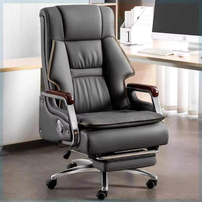 

Comfy Gray Armrest Office Chair Nordic Elegant Relaxing Design Gaming Chairs Recliner Ergonomic Sillas De Oficina Home Furniture