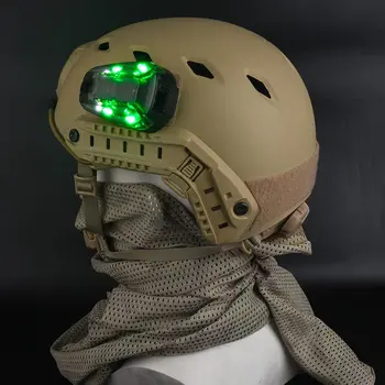 スポーツヘルメットライトブルーグリーンレッドIRストロボ防水屋外サバイバル安全信号フラッシュランプライト屋外スポーツ用