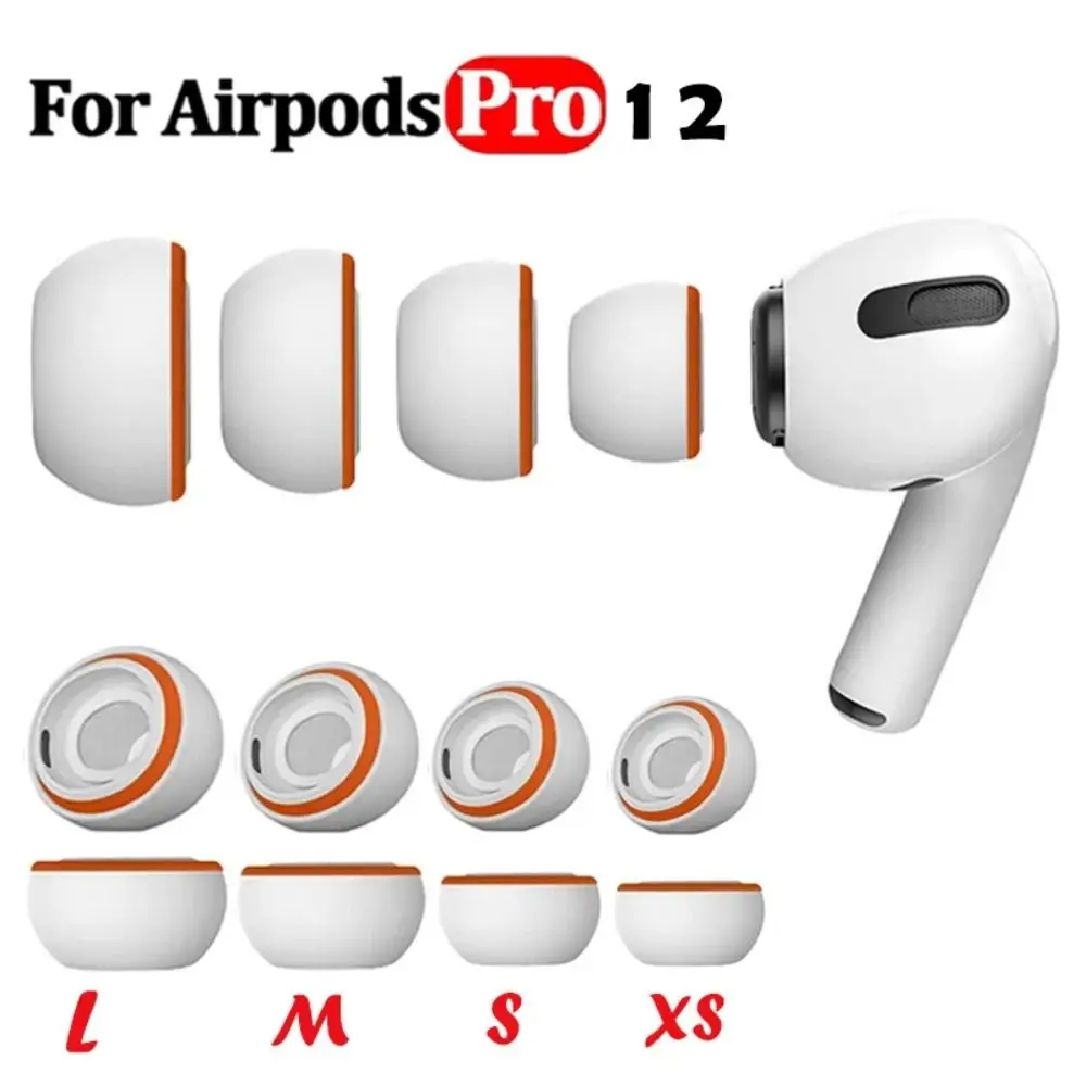 

New Memory Foam Ear Tips Replacement Silicone Ear Plug Cap Headphone Accessories Earphone Earpads for Apple AirPods Pro 2 1
