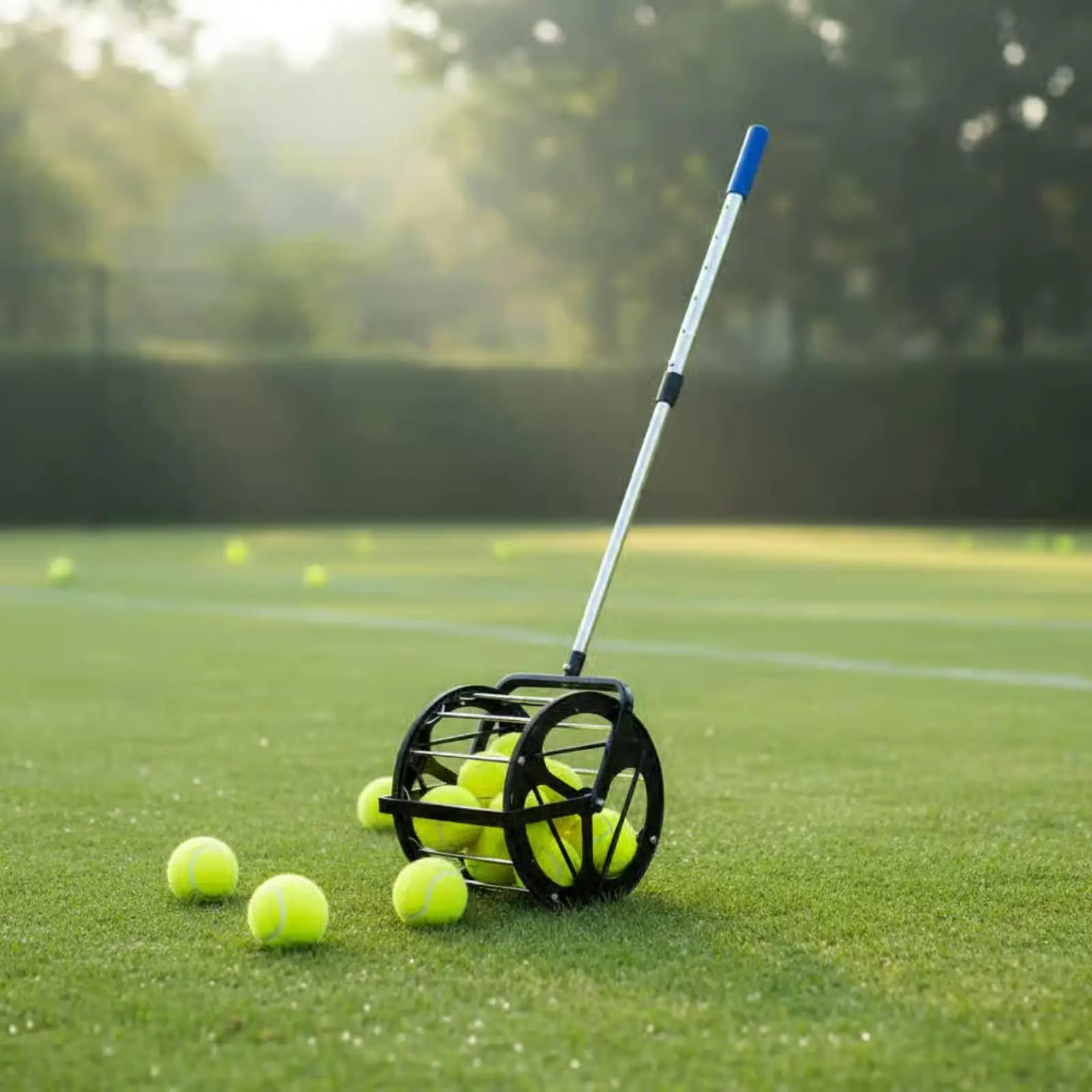 Tennis Ball Collector High Efficiency Tennis Ball Picker Practice Tool Sports Gear for Practice