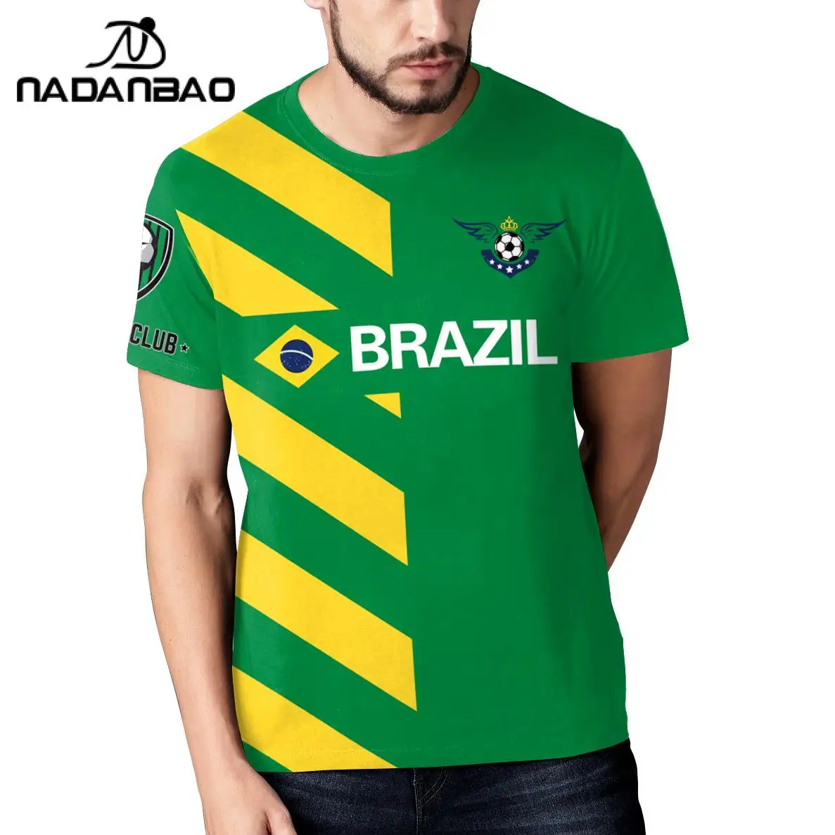 NADANBAO South Korea Team Football Prined T-Shirts O-Neck Short Sleeve Supporter Jersey Summer 3D Print Soccer Top Tee Clothing