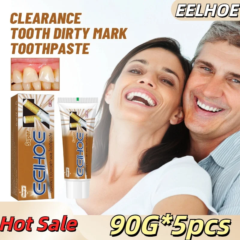 5pcs Brightening Yellow Toothpaste Foam Cleaning Effectively Removes Tooth Stains Fresh Breath Oral Cleaning Products