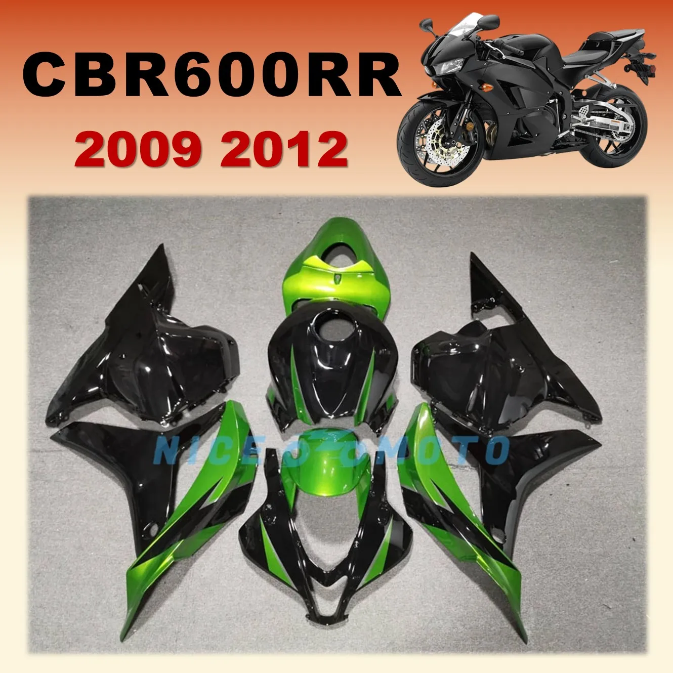 

Fit For Honda CBR600RR 2009 2010 2011 2012 CBR 600RR 09 10 11 12 Superior Motorcycle Injection Fairing Bodywork XF03
