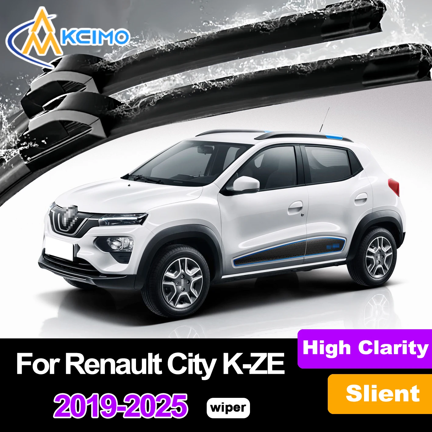 

2Pcs Front Windshield Wiper Blades For Renault City K-ZE 2019-2025 Venucia e30 Windscreen Window Car Accessories