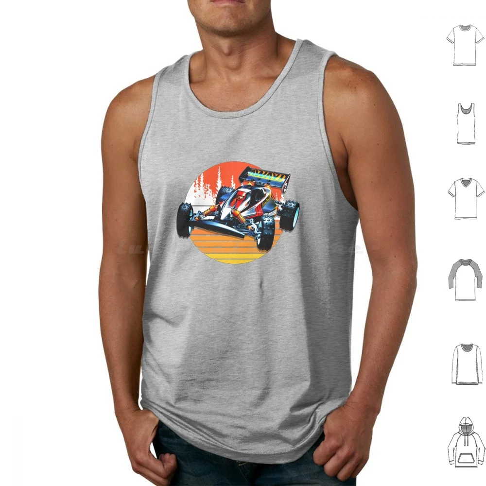 Racing Tamiya Remote Control Tank Tops Print Cotton Tamiya Racing Rc Vintage Japan Model Remote Control Buggy Radio