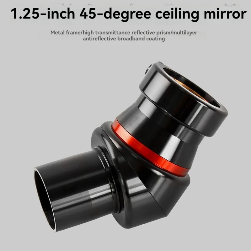 Top!-Angeleyes Astronomical Telescope 1.25Inch 45° Diagonal Adapter Diagonal Mirror For Astronomical Telescope Eyepiece