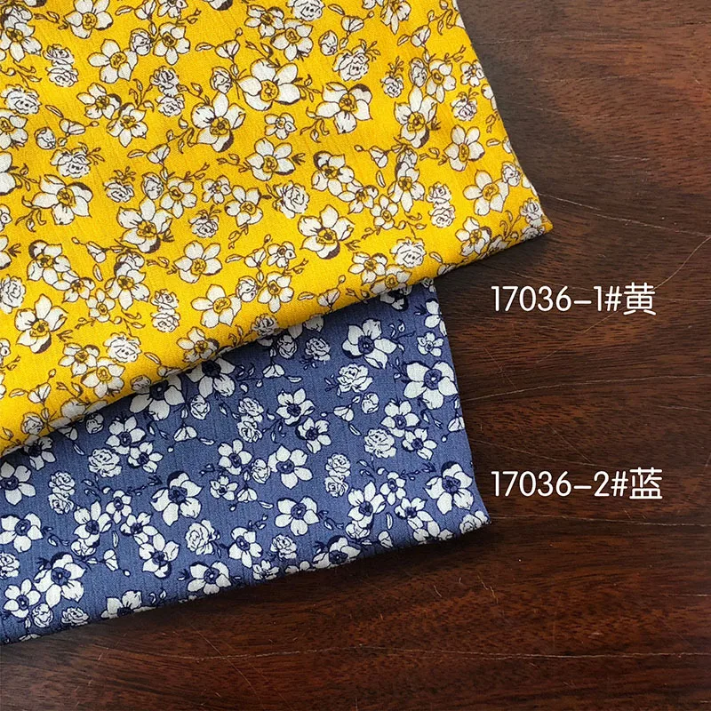 Soft Floral Printed Pattern Viscose Fabric Rayon Cotton Fabric For Sewing Spring Summer Dress Design Cloth 100*145cm