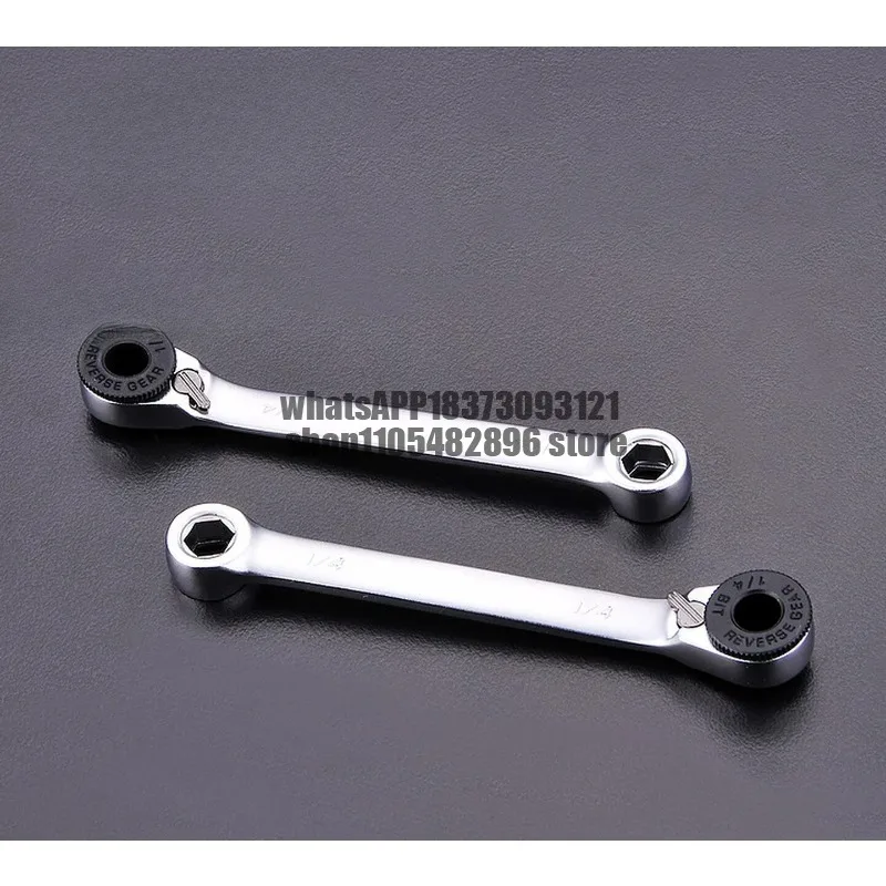 Imported ratchet mini screwdriver right angle bend elbow narrow space small cross triangle special-shaped short handle wrench